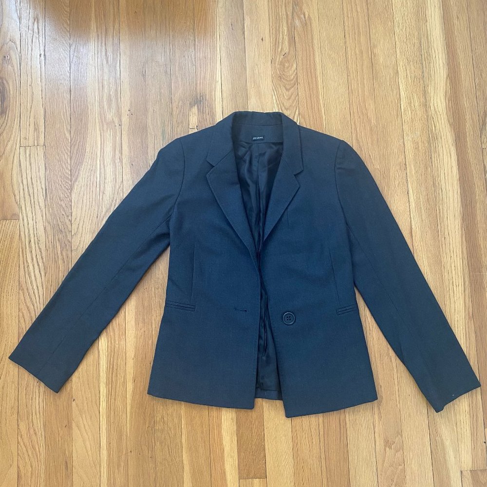 Joseph Black Single-Button Blazer